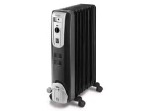 Delonghi 9 Fin Oil Filled Heater Black